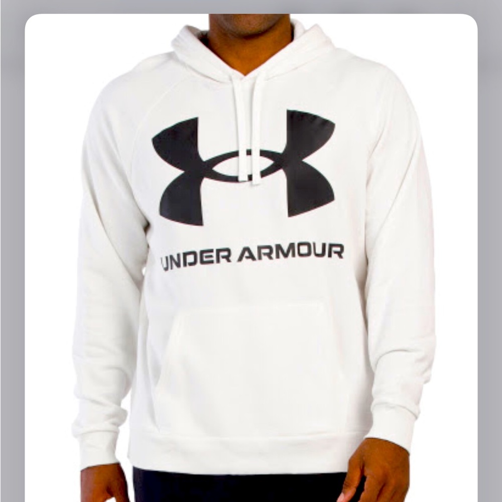 🏈🏈NWT Men’s Under Armour White Hoodie Comfortable Casual Wear